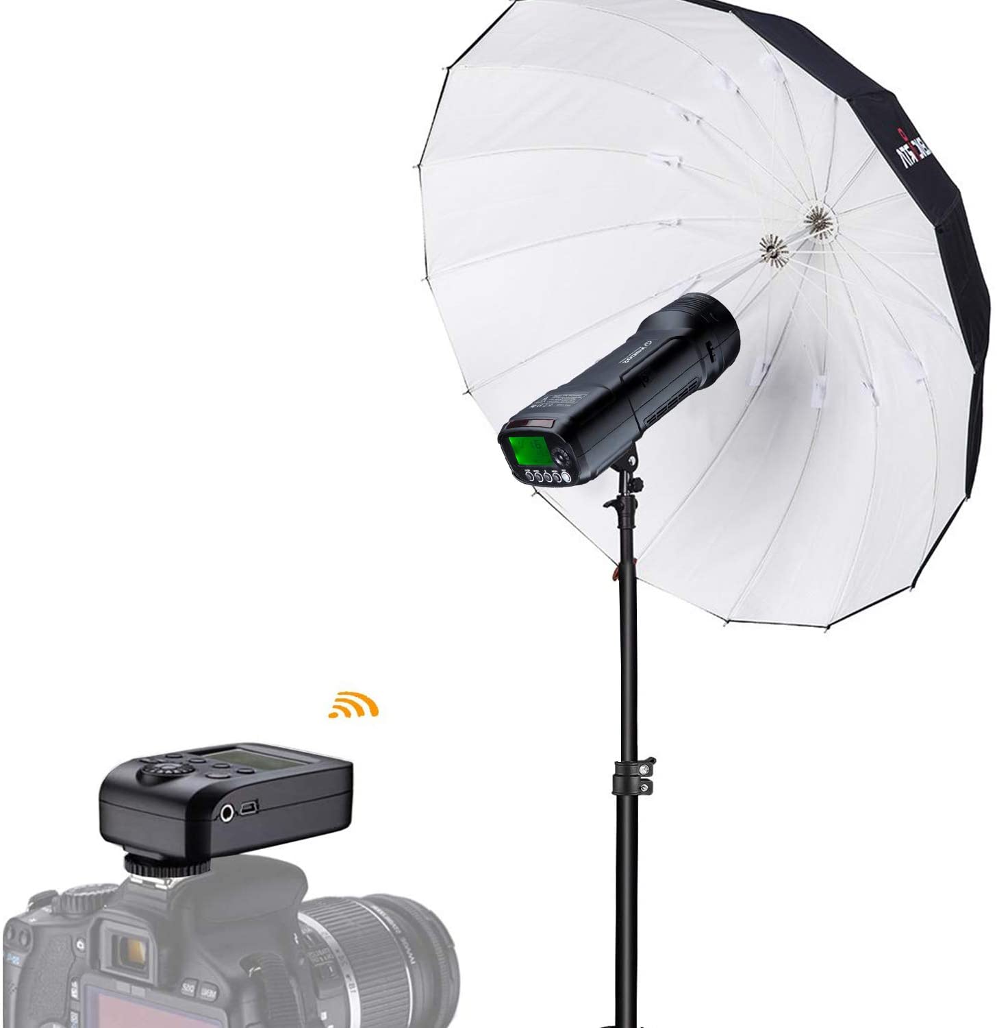 VISICO 2 200Ws TTL HSS Outdoor Studio Flash + Trigger VC-818TX