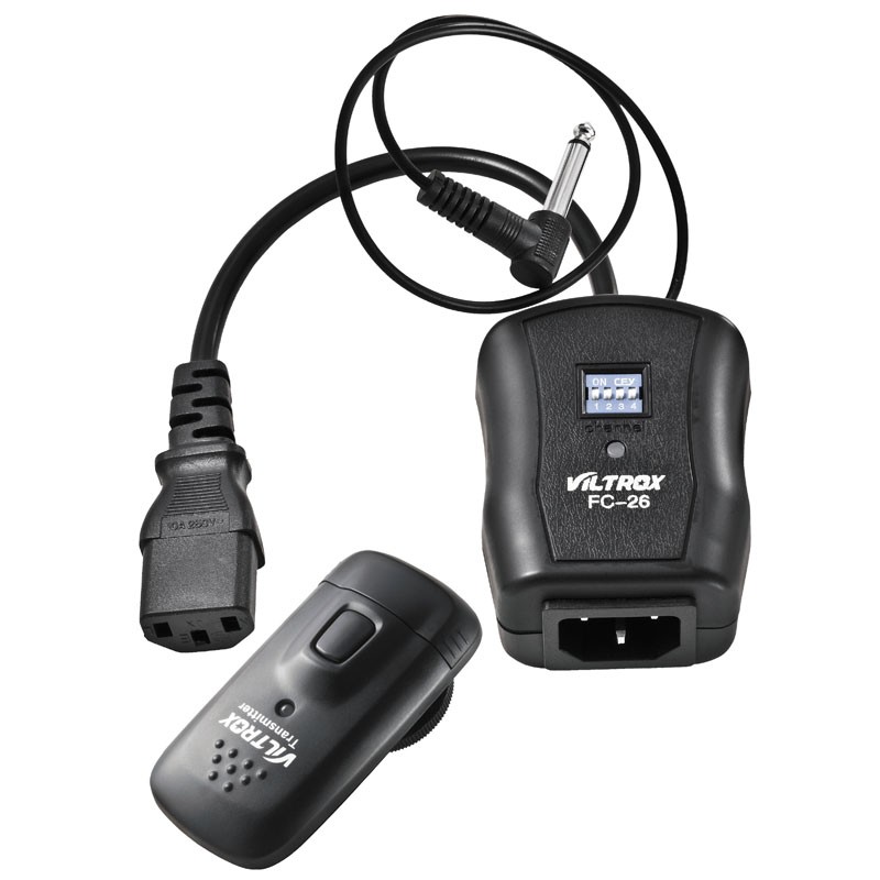 VILTROX FC-26 Studio Light Flash Trigger with Transmitter Receiver