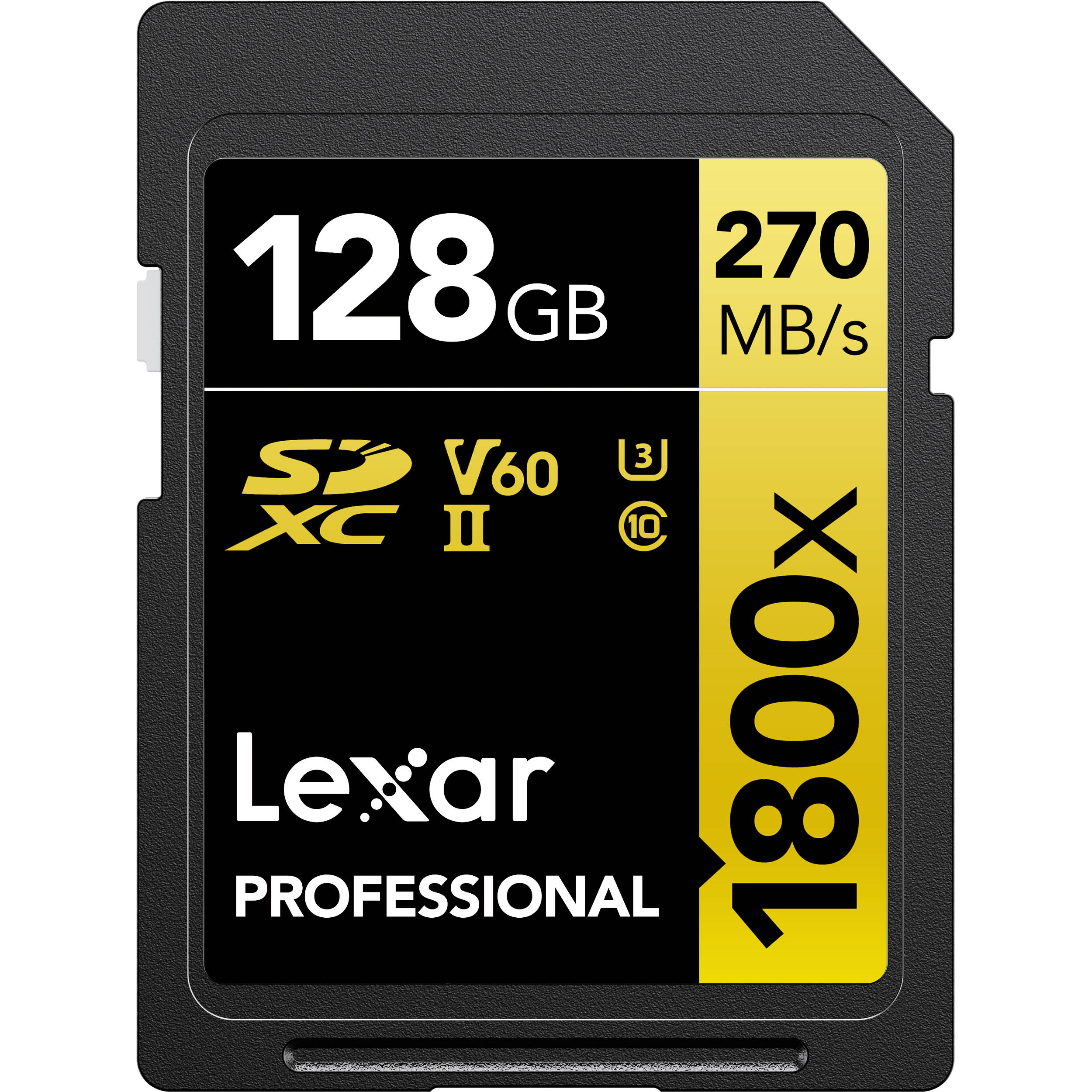 Lexar 128GB Professional 1800x UHS-II SDXC Memory Card