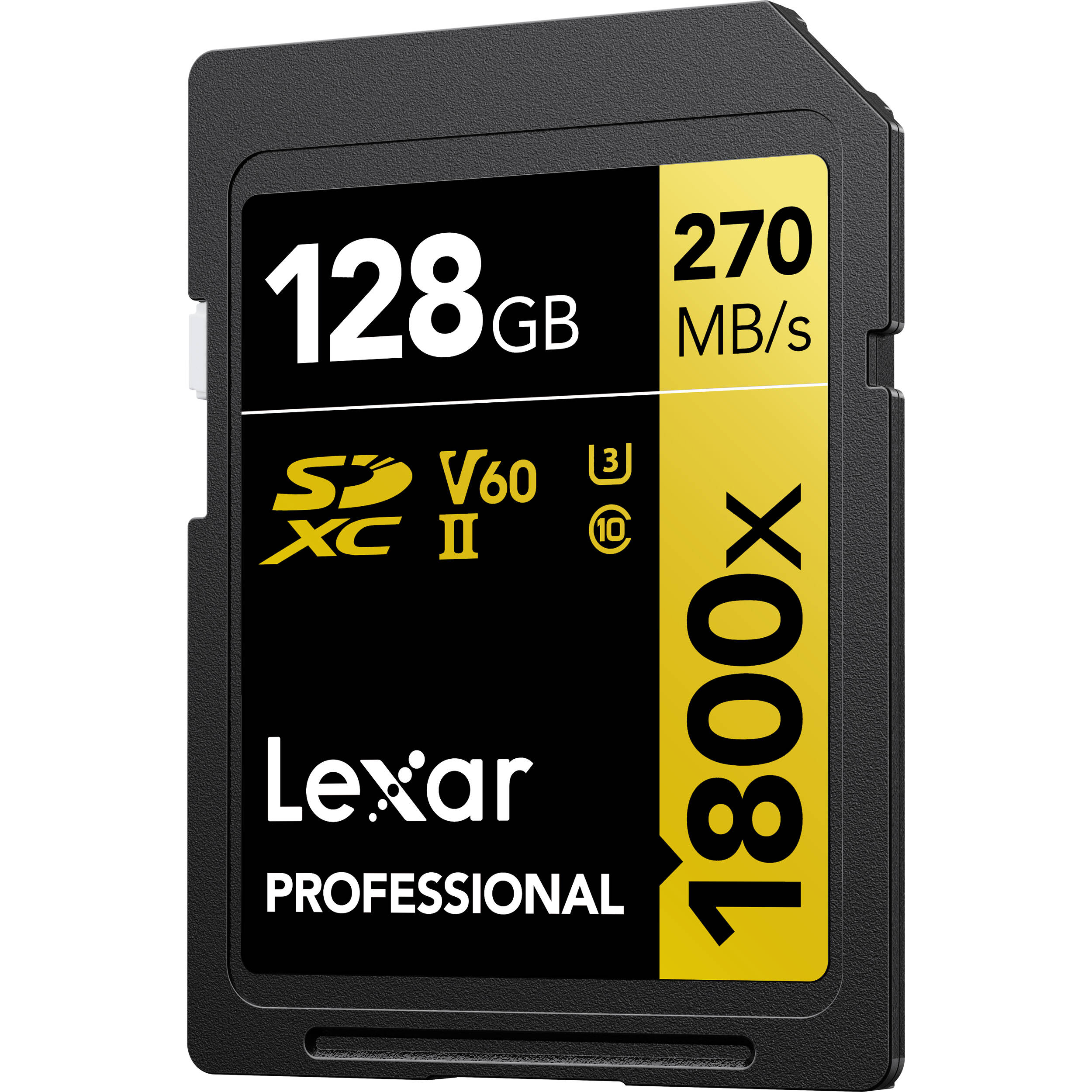 Lexar 128GB Professional 1800x UHS-II SDXC Memory Card