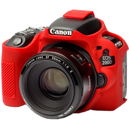 easyCover Silicone Protection Cover for Canon 200D/250D (Red)