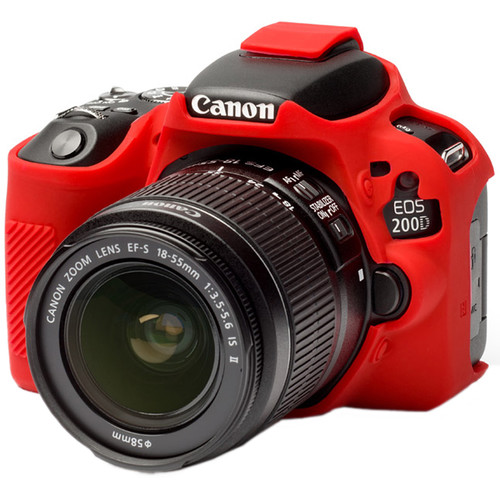 easyCover Silicone Protection Cover for Canon 200D/250D (Red)