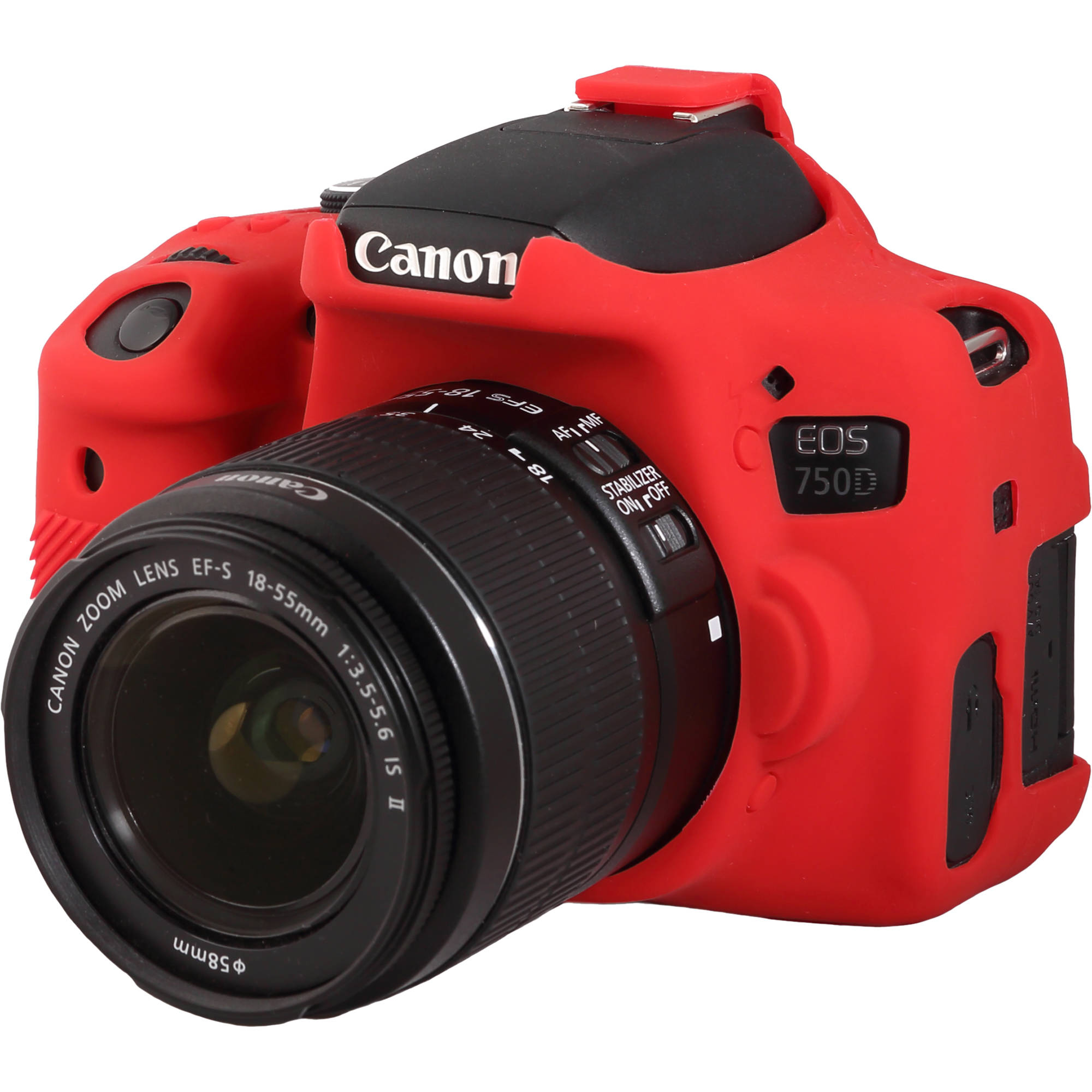 easyCover Silicone Protection Cover for Canon EOS 750D (Red)