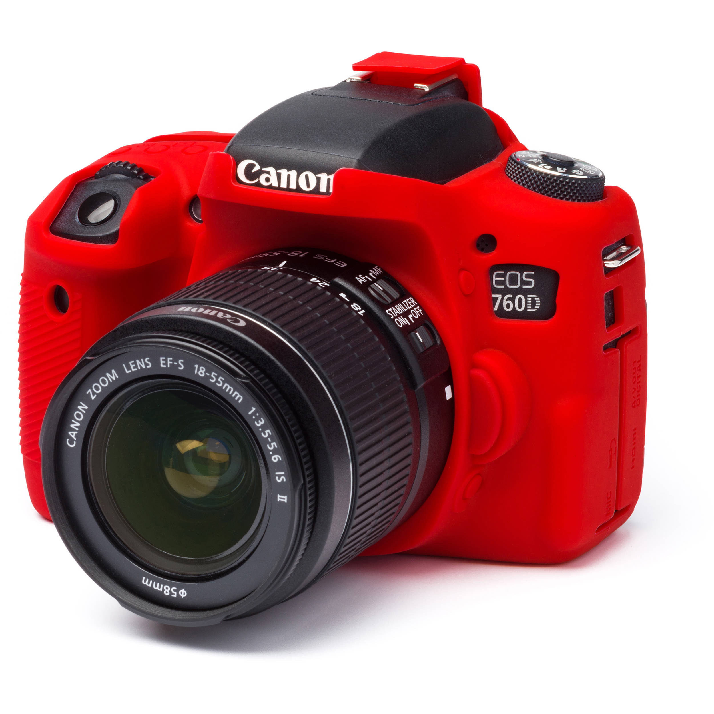 easyCover Silicone Protection Cover for Canon EOS 760D (Red)