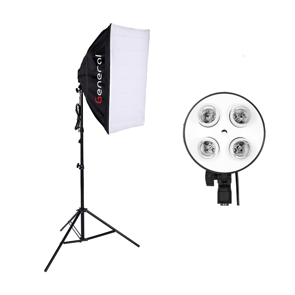 General soft box with 4 lamp holder TL-4 with stand