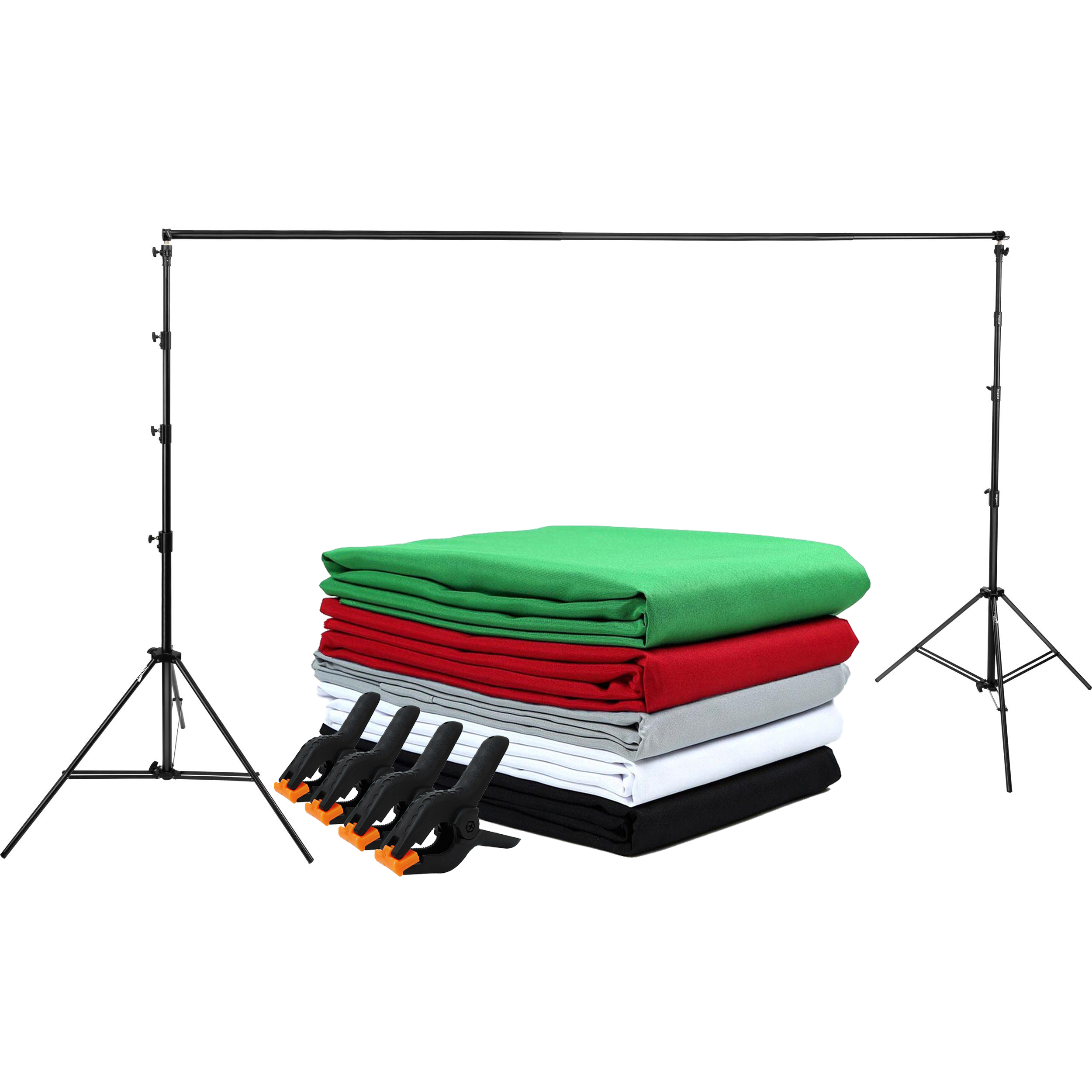 General FT-901 background Stand with clips and five chroma (black, white, green, gray and red)