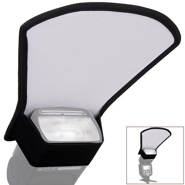 General 15cm x 12.5cm Softbox and Silver/White Reflectors Flash Diffuser Kit