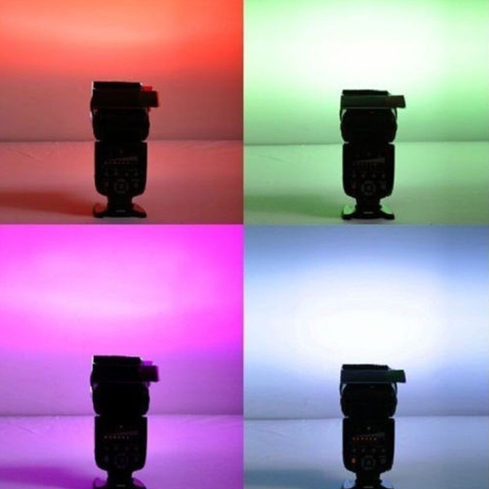 12pc Strobist Flash Color card diffuser Lighting Gel