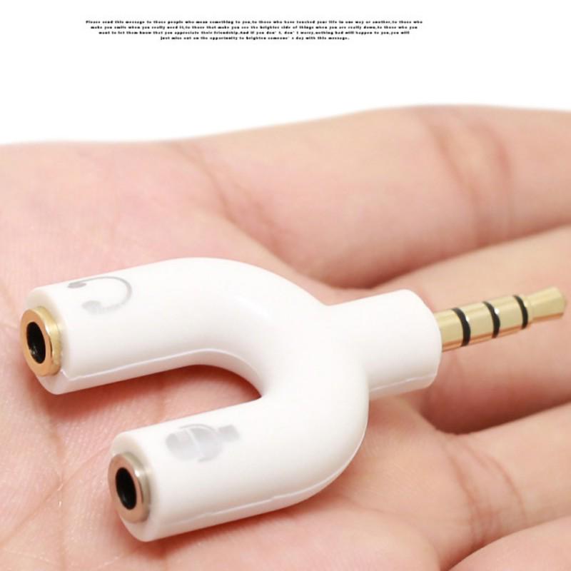 Boya 3.5mm convert 2in1 for mic and speakers (IndianRed)