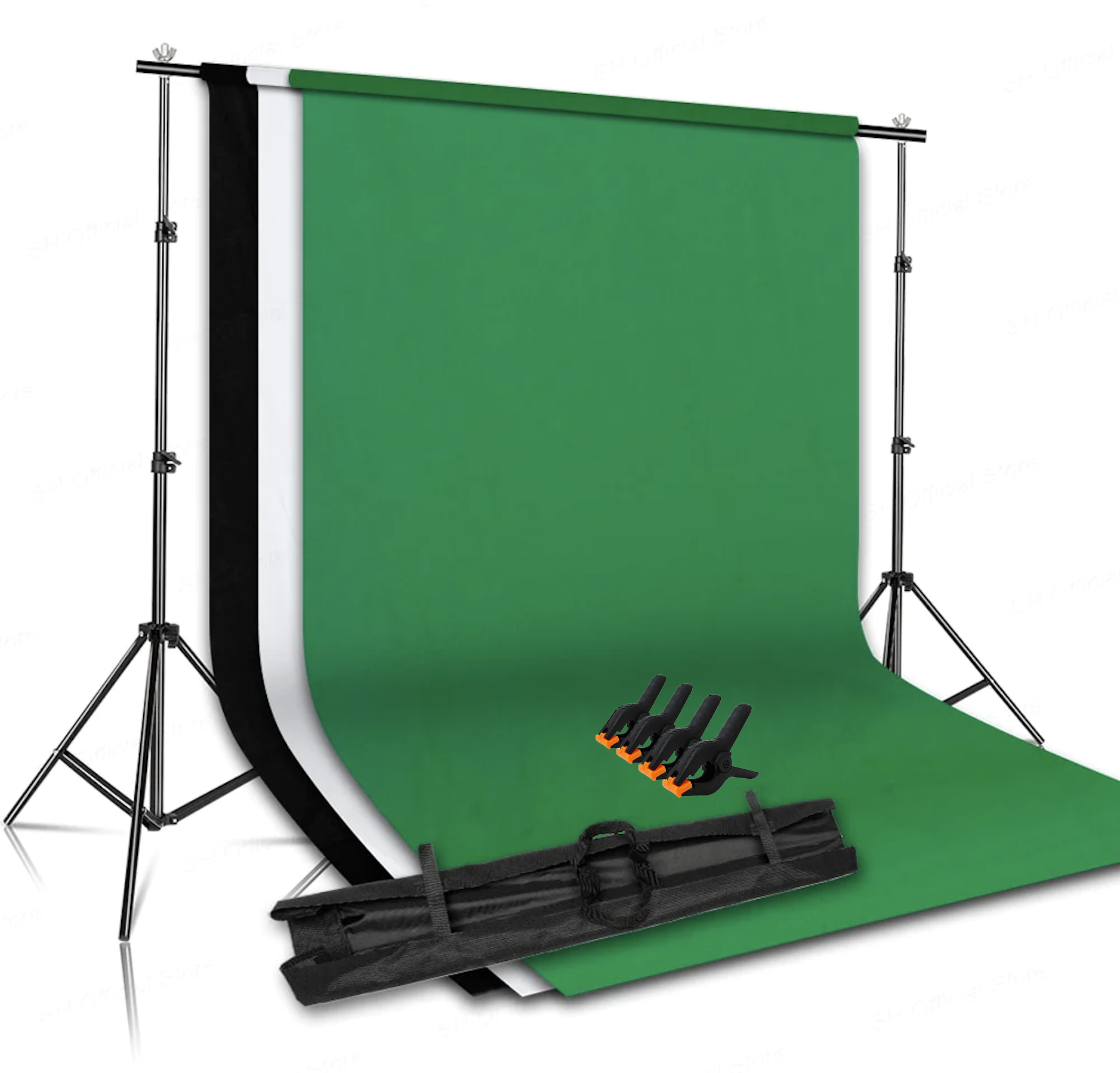 General 4-Light Kit with Background Support System