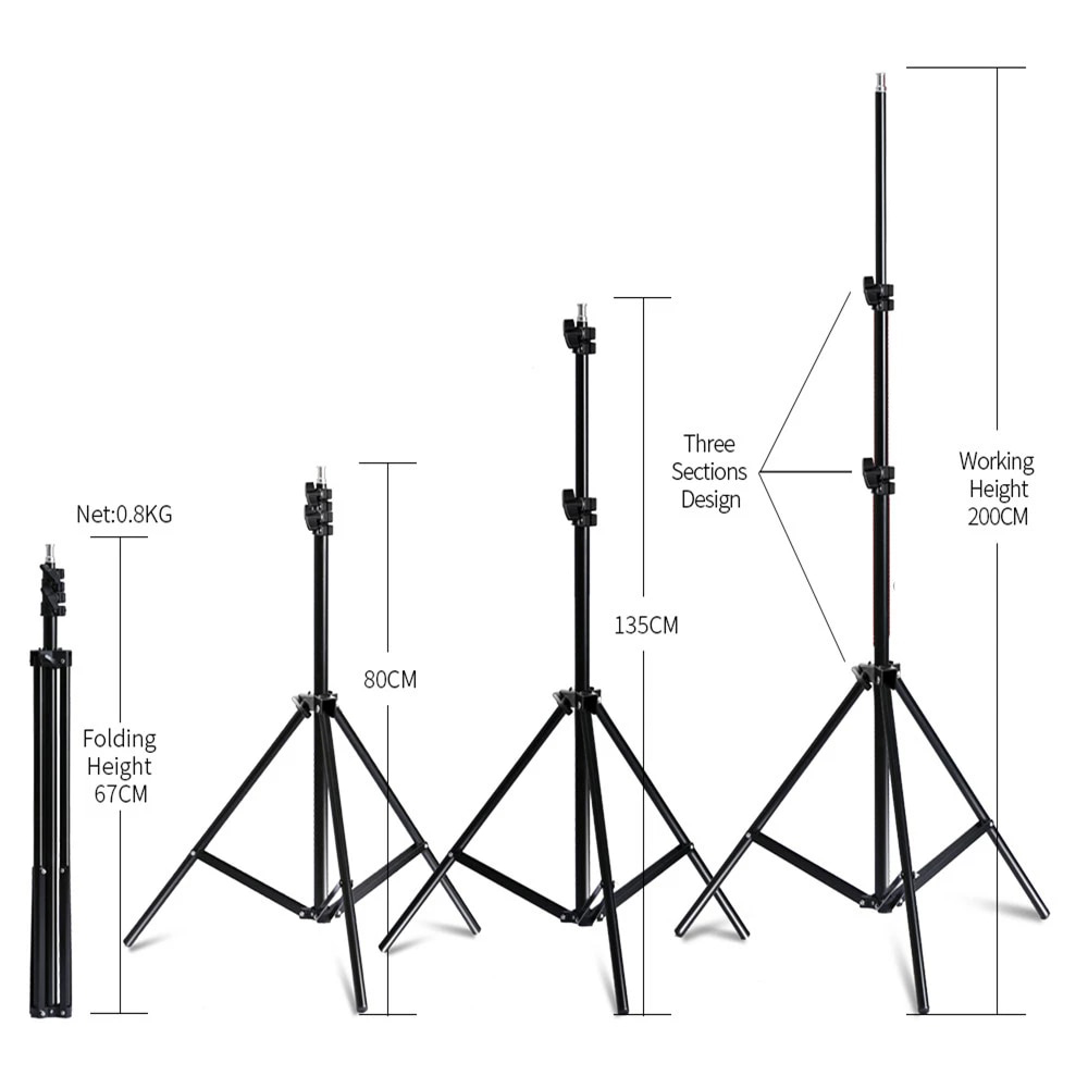 General 4-Light Kit with Background Support System