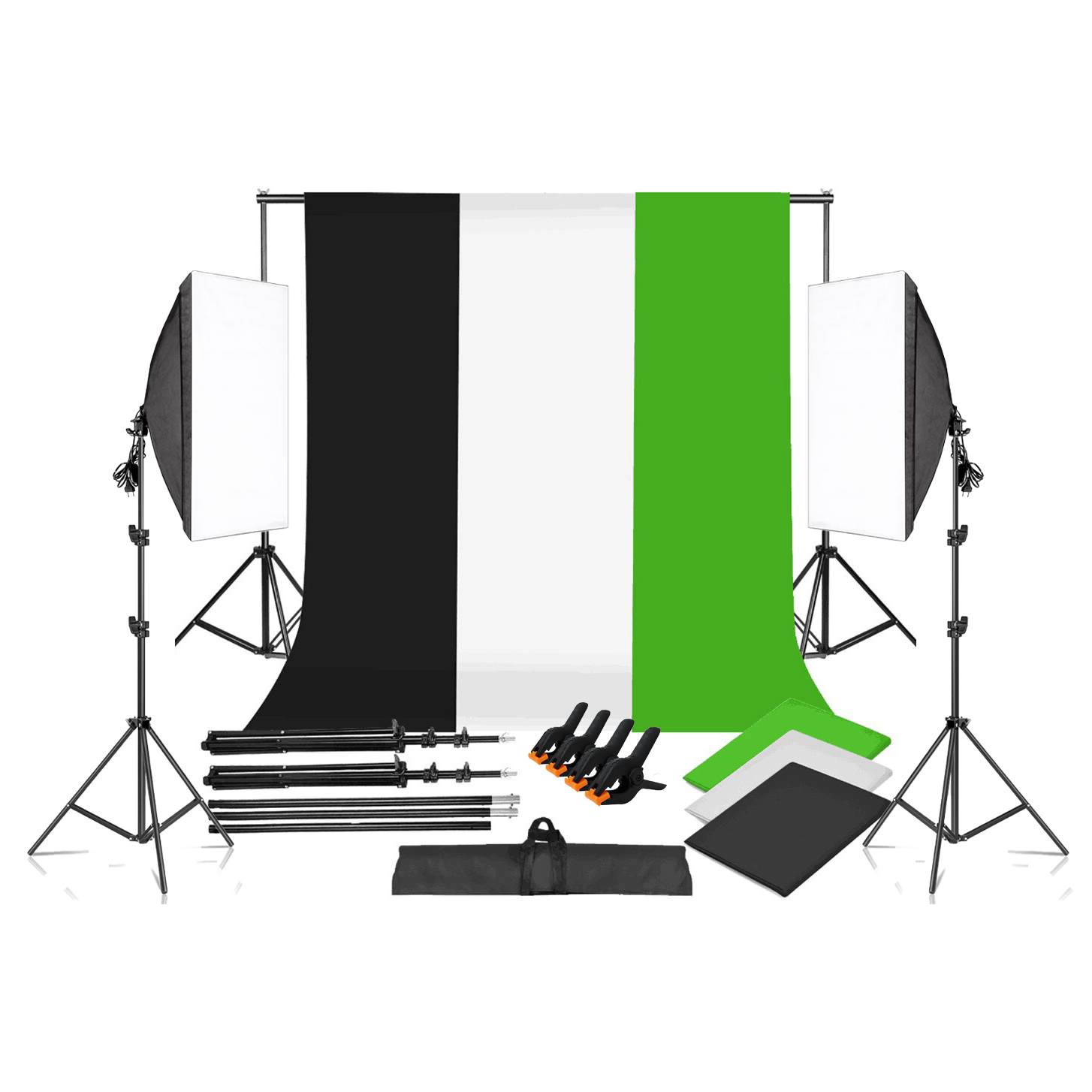 General 2-Light Kit with Background Support System