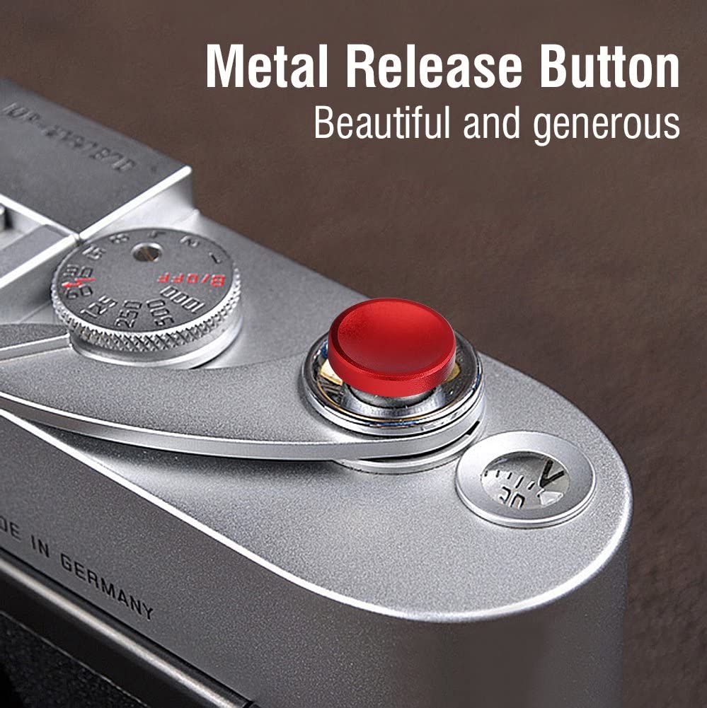 Fujifilm 3PCS Camera Button, Aluminium Alloy Shutter Button with Concave Surface