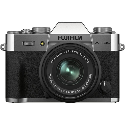FUJIFILM X-T30 Mirrorless Camera with XC 15-45mm OIS PZ Lens (Silver)