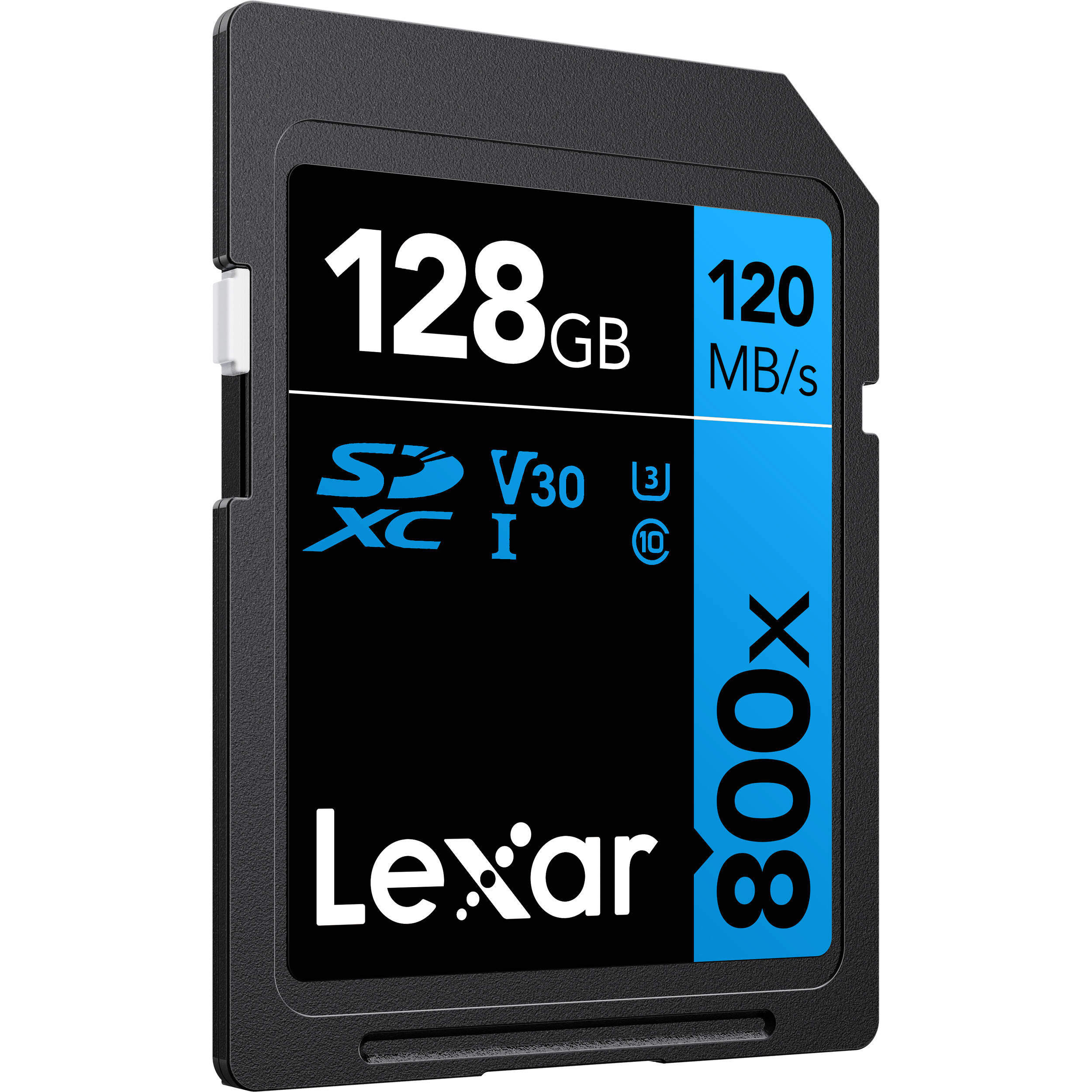 Lexar 128GB High-Performance 800x UHS-I SDHC Memory Card (BLUE Series)