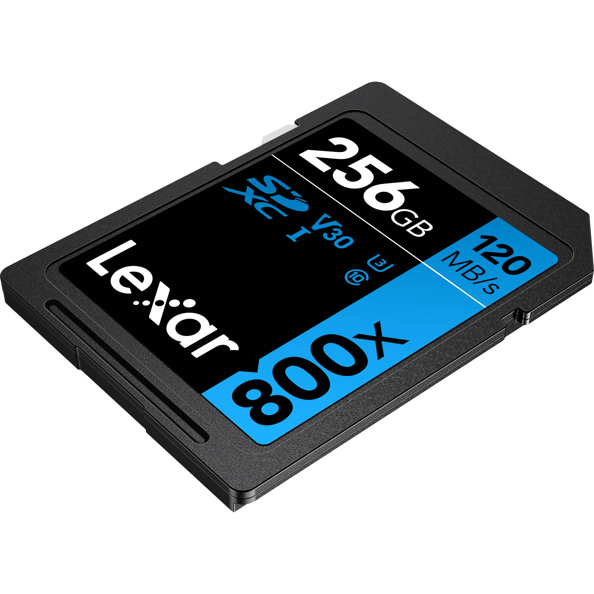 Lexar 256GB High-Performance 800x UHS-I SDHC Memory Card (BLUE Series)