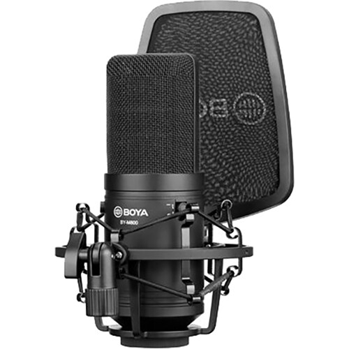 BOYA BY-M800 Large-Diaphragm Cardioid Condenser Studio Microphone