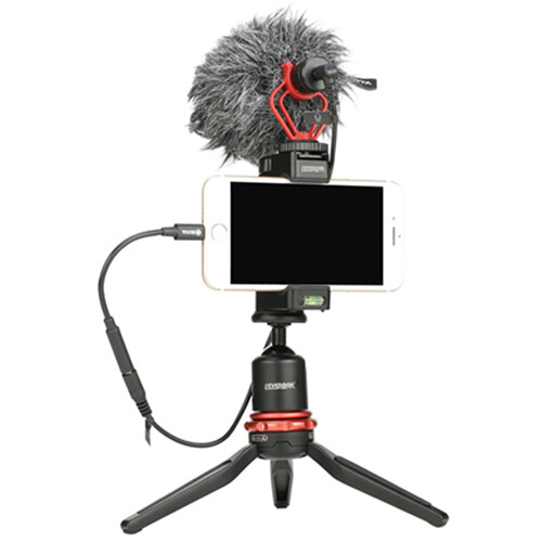 BOYA BY-K3 3.5mm TRRS Female to Lightning Adapter Cable (2.4")