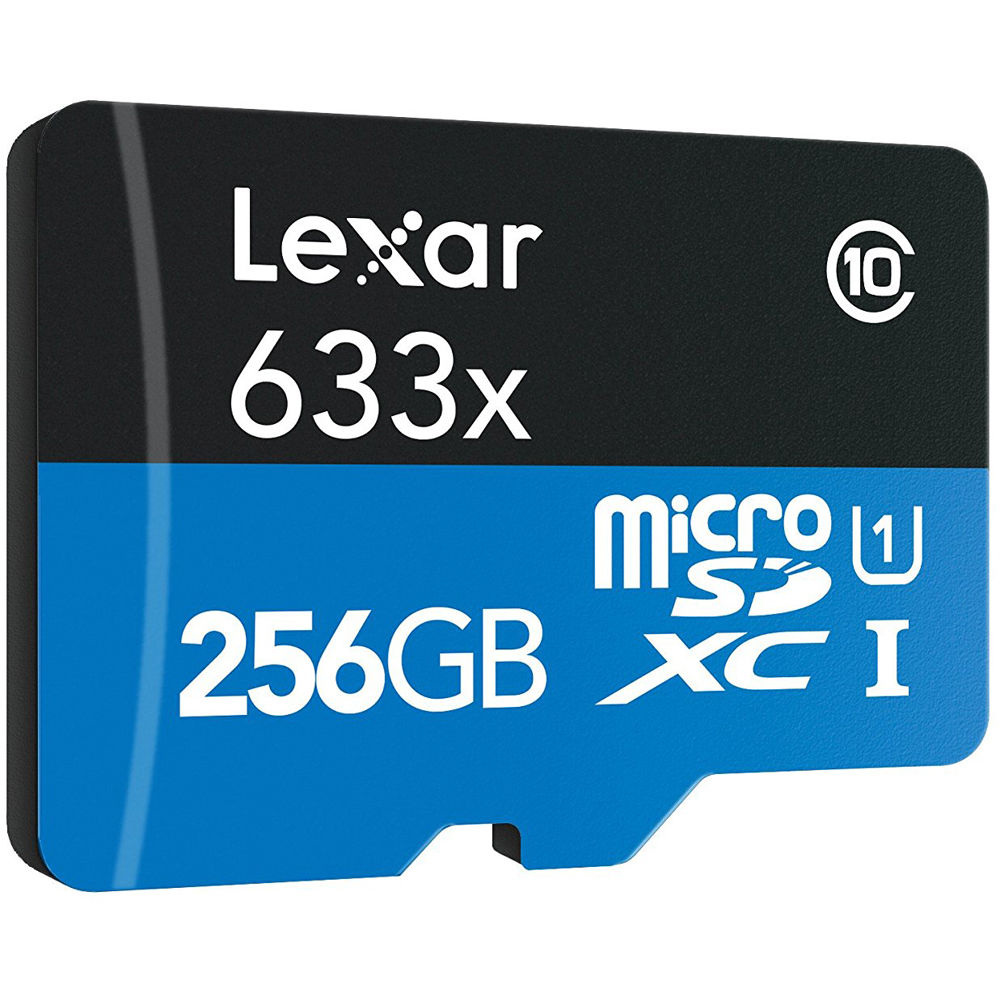 Lexar 256GB High-Performance 633x UHS-I microSDHC Memory Card with SD Adapter
