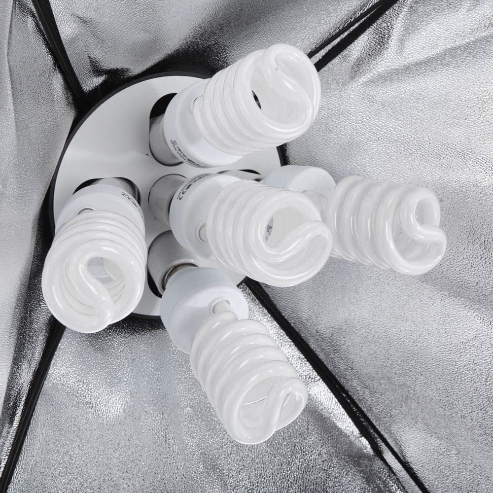 General 2 soft box with 5 lamp holder TL-5 kit with 10 Bulbs