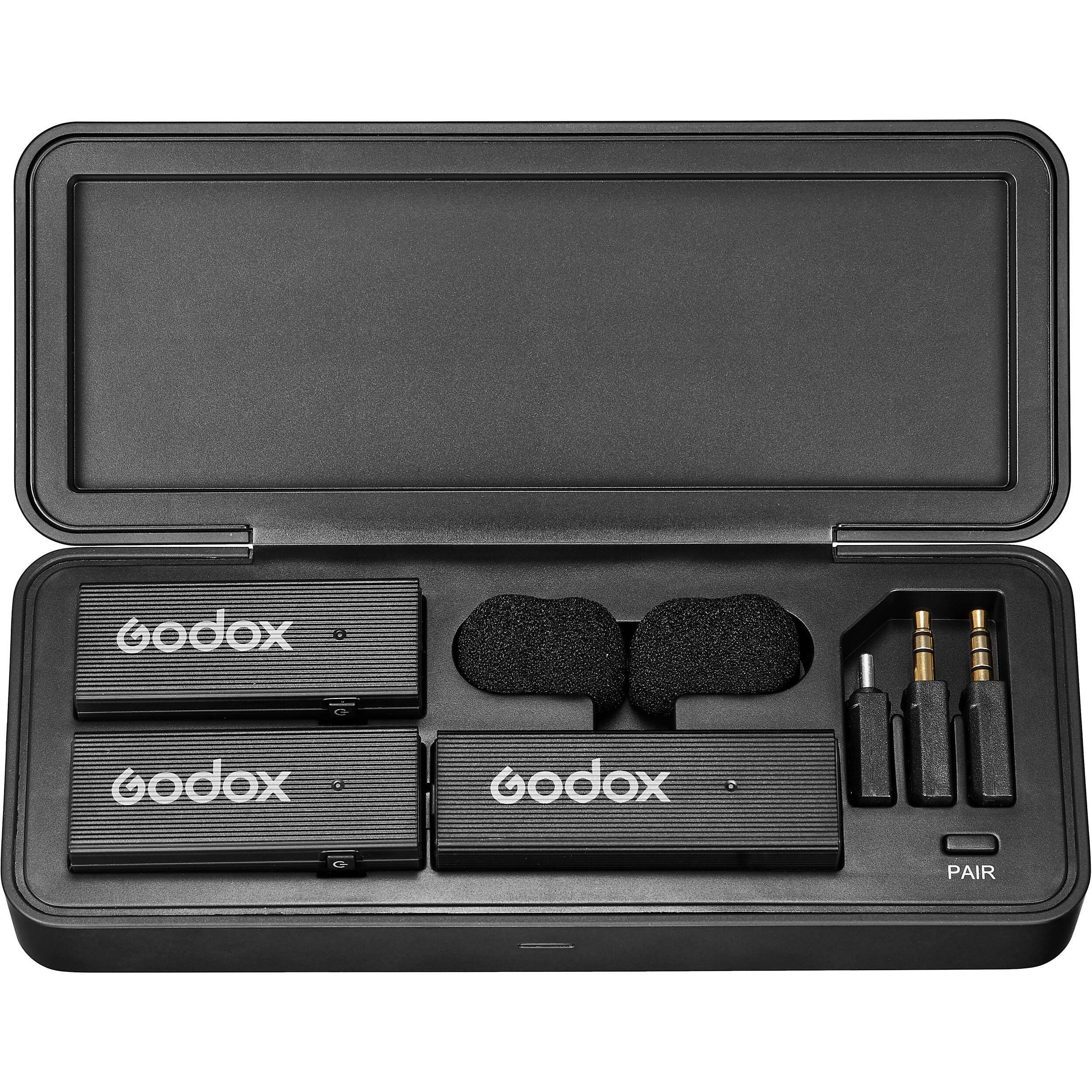 Godox MoveLink Mini UC 2-Person Wireless Microphone System for Cameras & Mobile Devices (2.4 GHz, Classic Black)