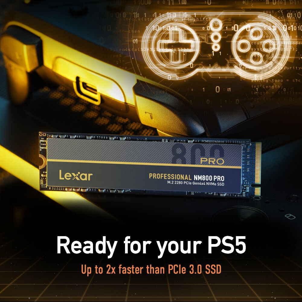 Lexar Professional 2TB NM800 PRO PCIe 4.0 x4 NVMe M.2 Internal SSD